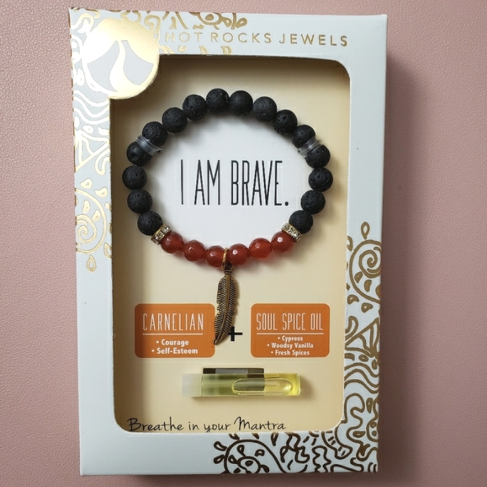 NEW Hot Rocks Jewels Lava Bead Bracelet